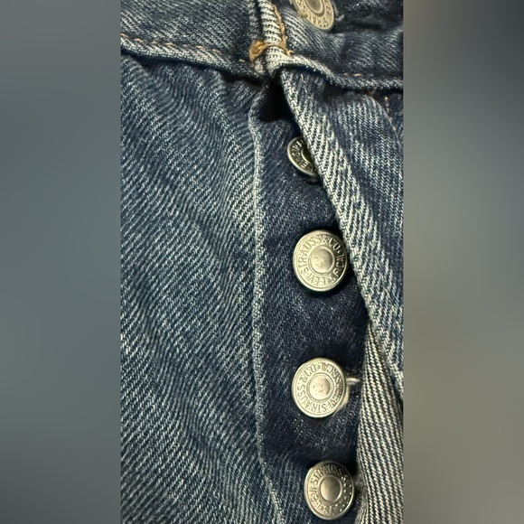 Levi's 501 High-Rise Mid Thigh Jean Shorts size 27 NWT - Picture 4 of 4